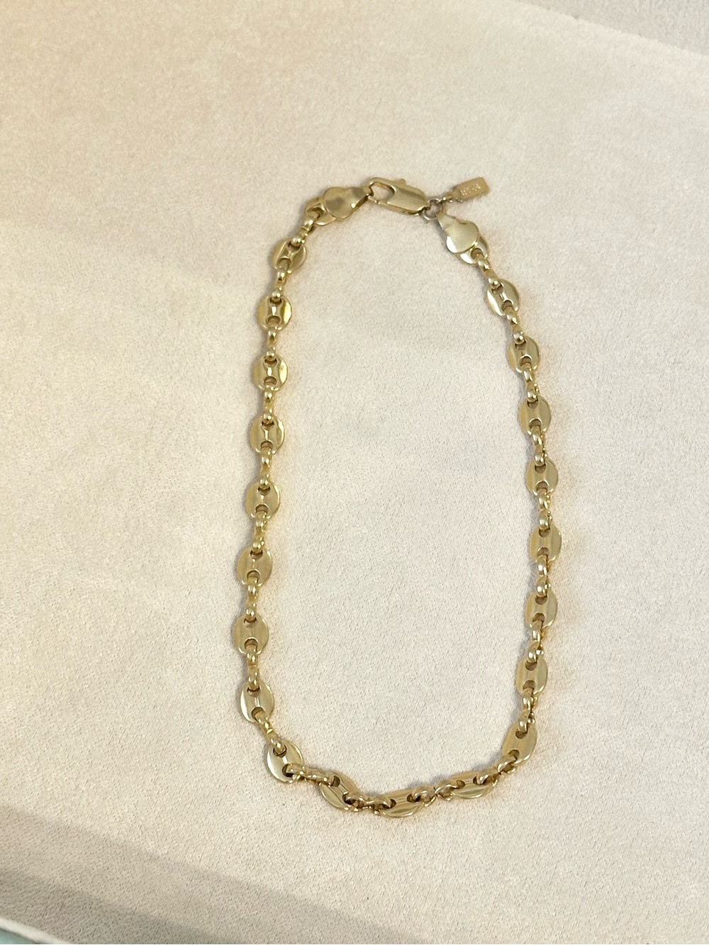 Etsy Mariner 18k Gold Layered Anklet